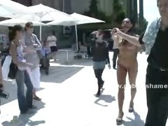 Breasty hot chick with slim body and sexy ass abused and used in wicked public sex with deepthroat